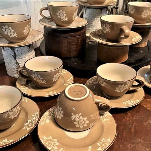 Nautica Island Flower Tea Cup & Saucer Set | Vintage Nautica Pattern 929 - Picture 6 of 16